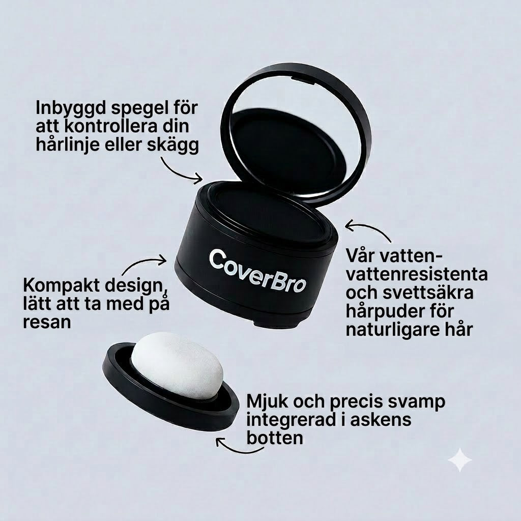 CoverBro™ Hårpuder | Vattenresistent