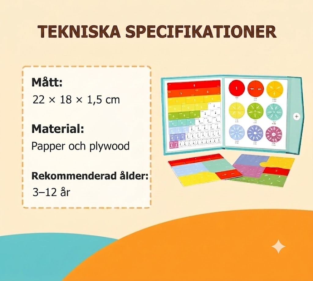 đ Magnetisk brĂ„k-pusselbok för barn