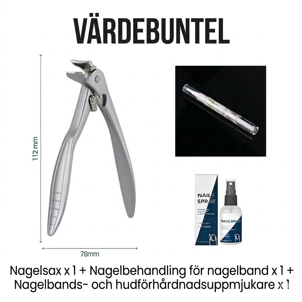 ✂️ Stänksäker nagelklippare i rostfritt stål – bred öppning och säker förvaring!