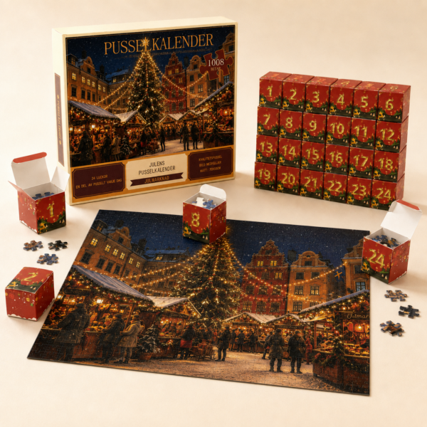 Julens Pusseladventskalender â 24 dagar av julmys