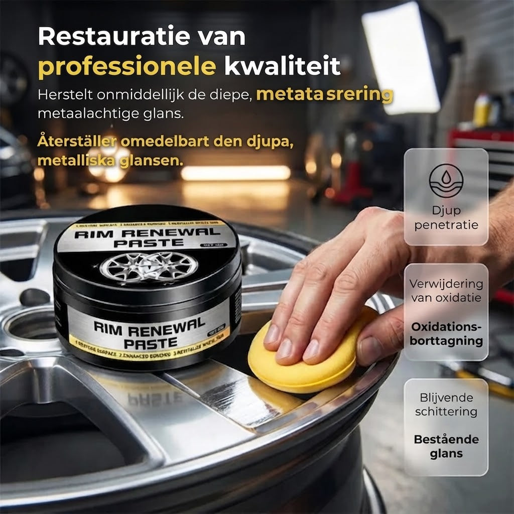 Snabbverkande hjulrenoveringspasta