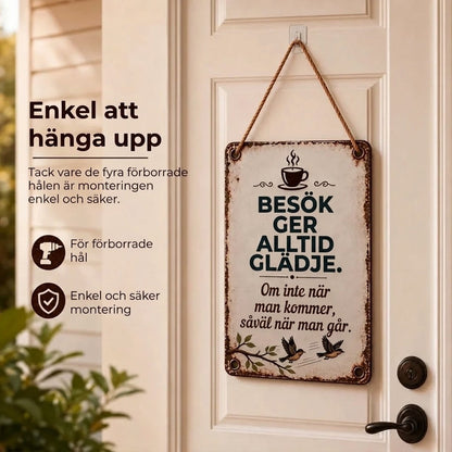 Nostalgisk Välkomstskylt