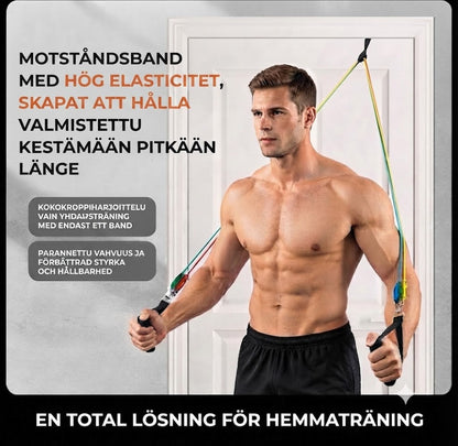 Elastiska träningsgummiband - 5 st