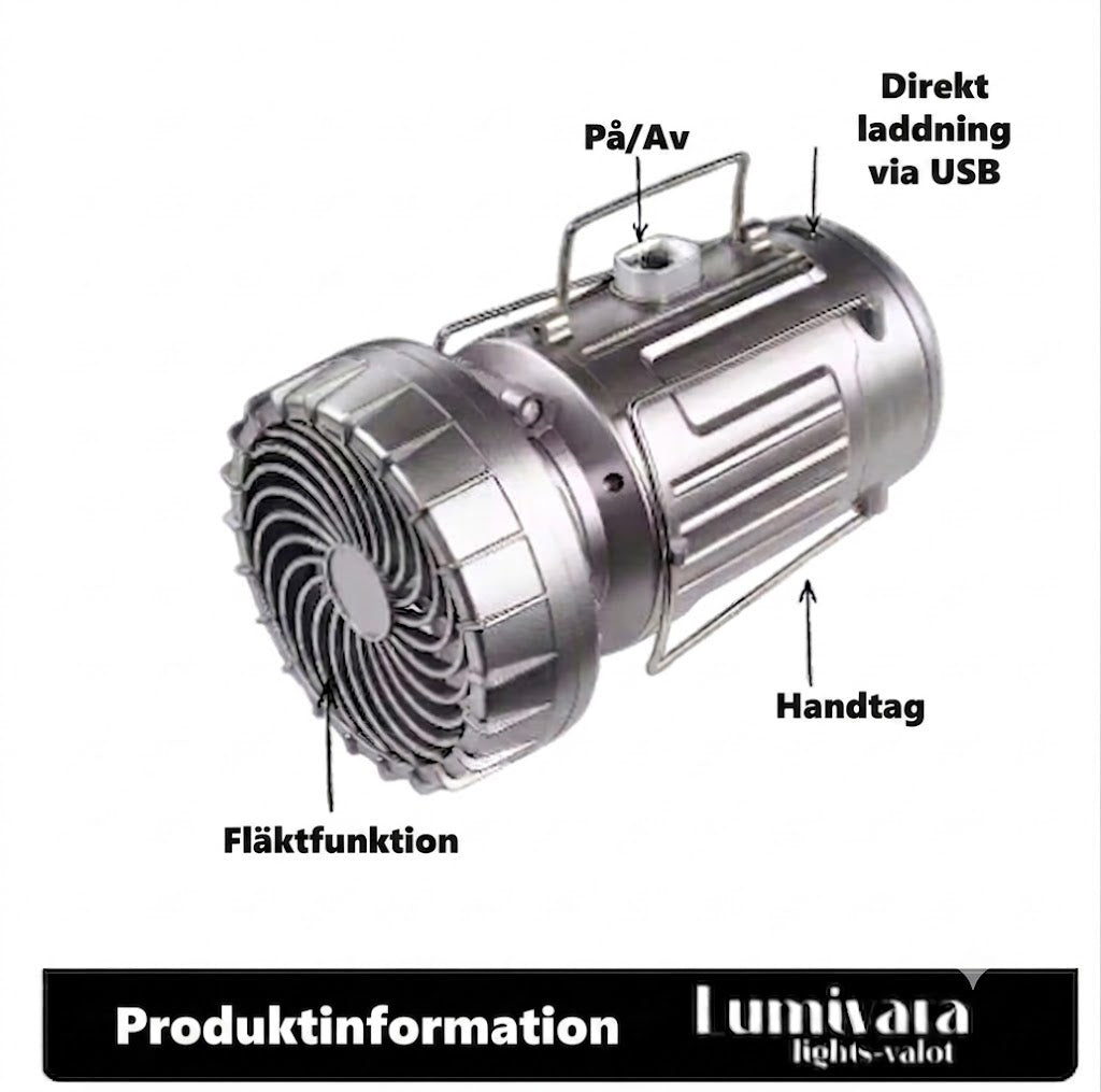 CAMPILUX™ | Bärbar utomhusbelysning+