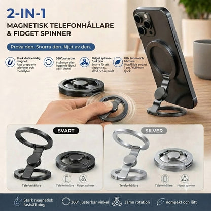 Magnetisk telefonhållare och fidget spinner
