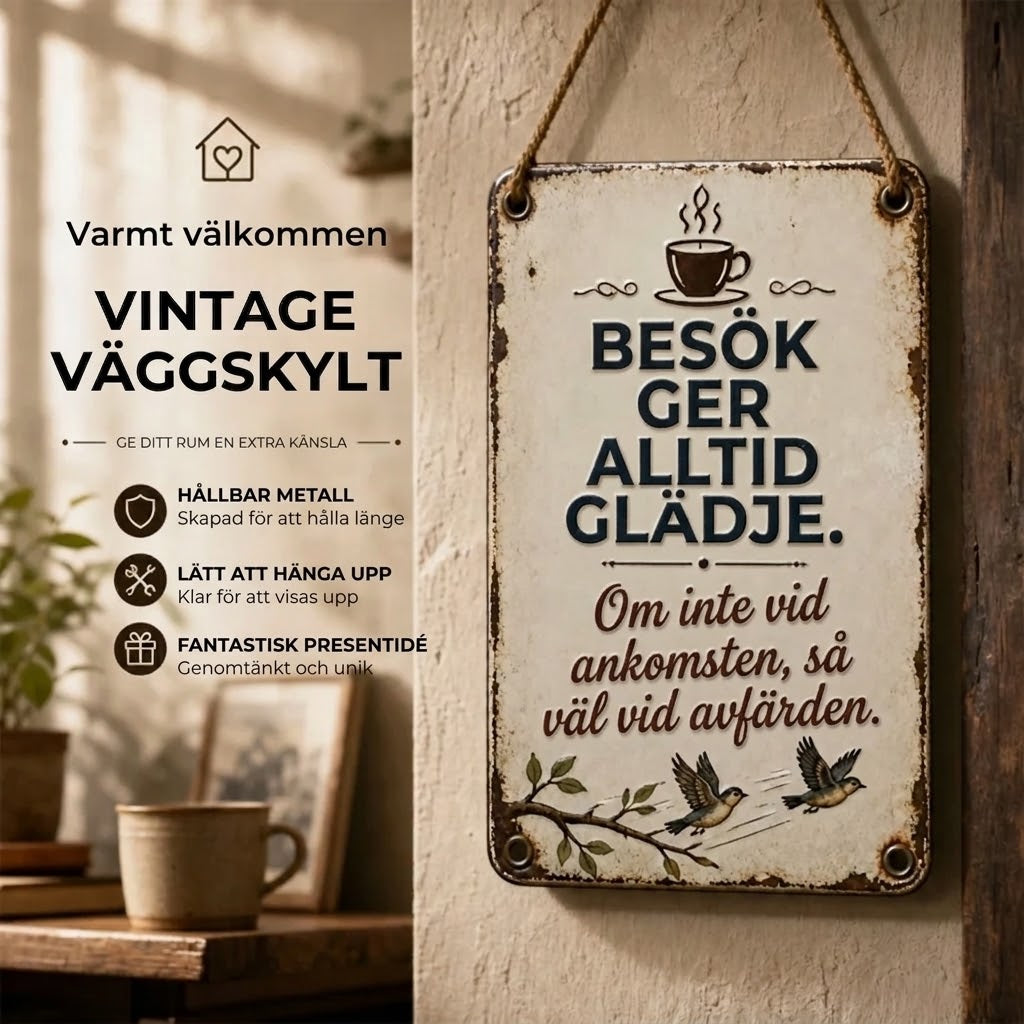 Nostalgisk Välkomstskylt