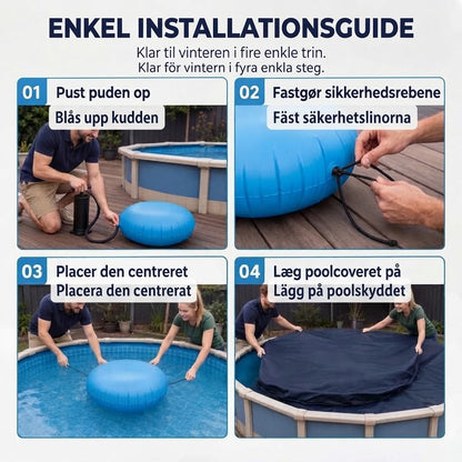 ❄️ Vinterkudde för Pool | Minskar Istryck & Förhindrar Vattenansamling ✨