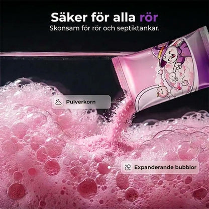 Skummande toalettrengöringspulver