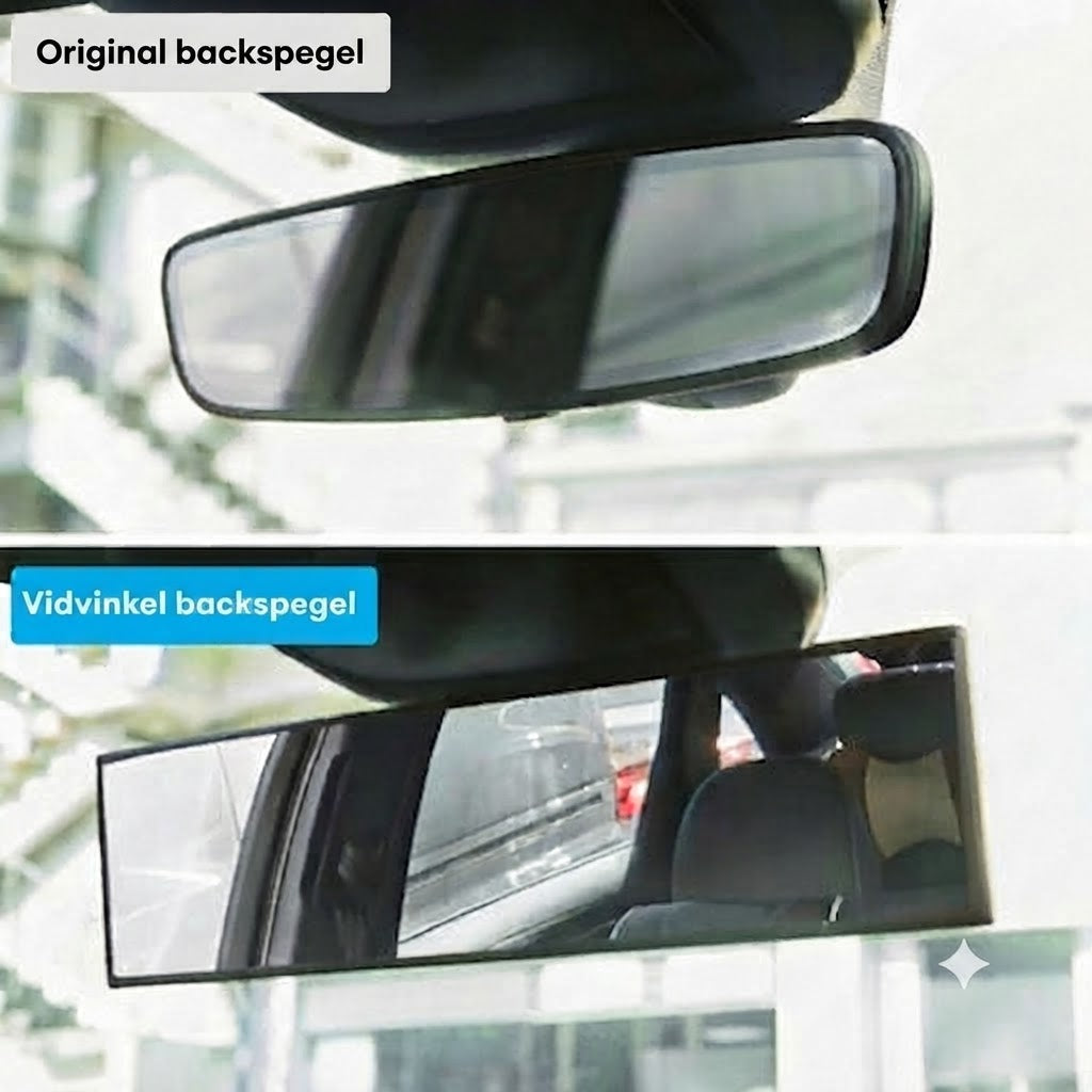 Panoramabackspegel med klämfäste