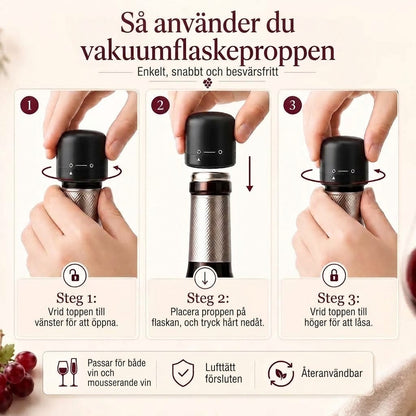 Flaskpropp för vin och champagne