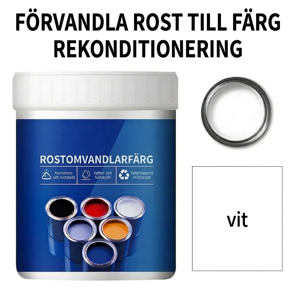 🔥 Vattenbaserad och rostskyddande industrifärg för metall – Finns i flera färger