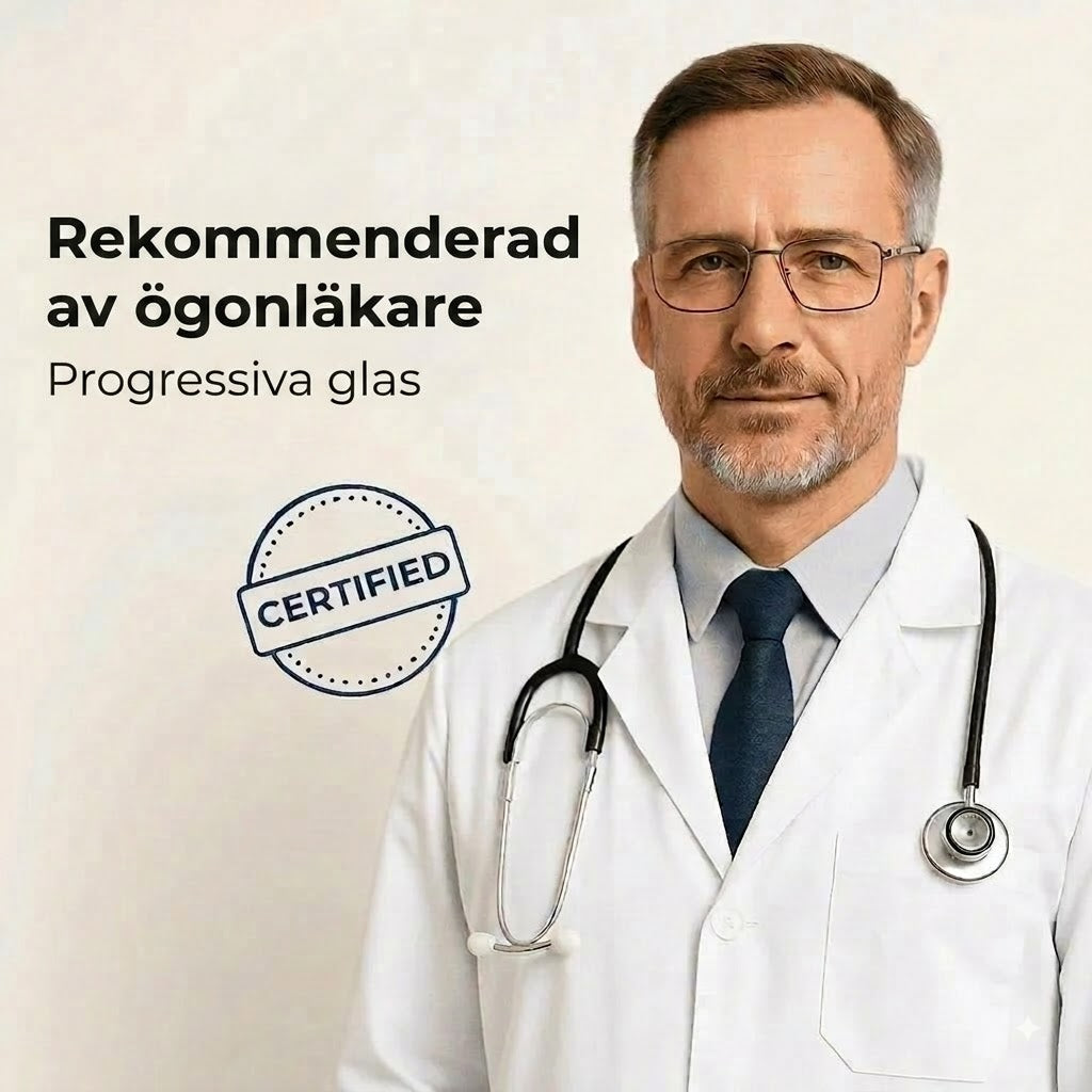 Multifokala glasögon med adaptiv linsteknik