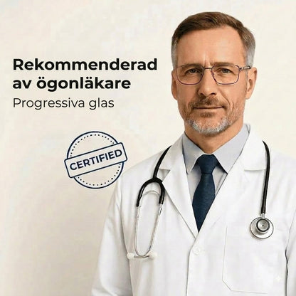 Multifokala glasögon med adaptiv linsteknik