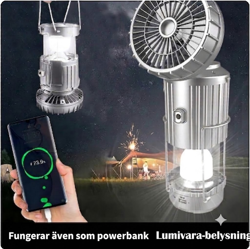 CAMPILUX™ | Bärbar utomhusbelysning+