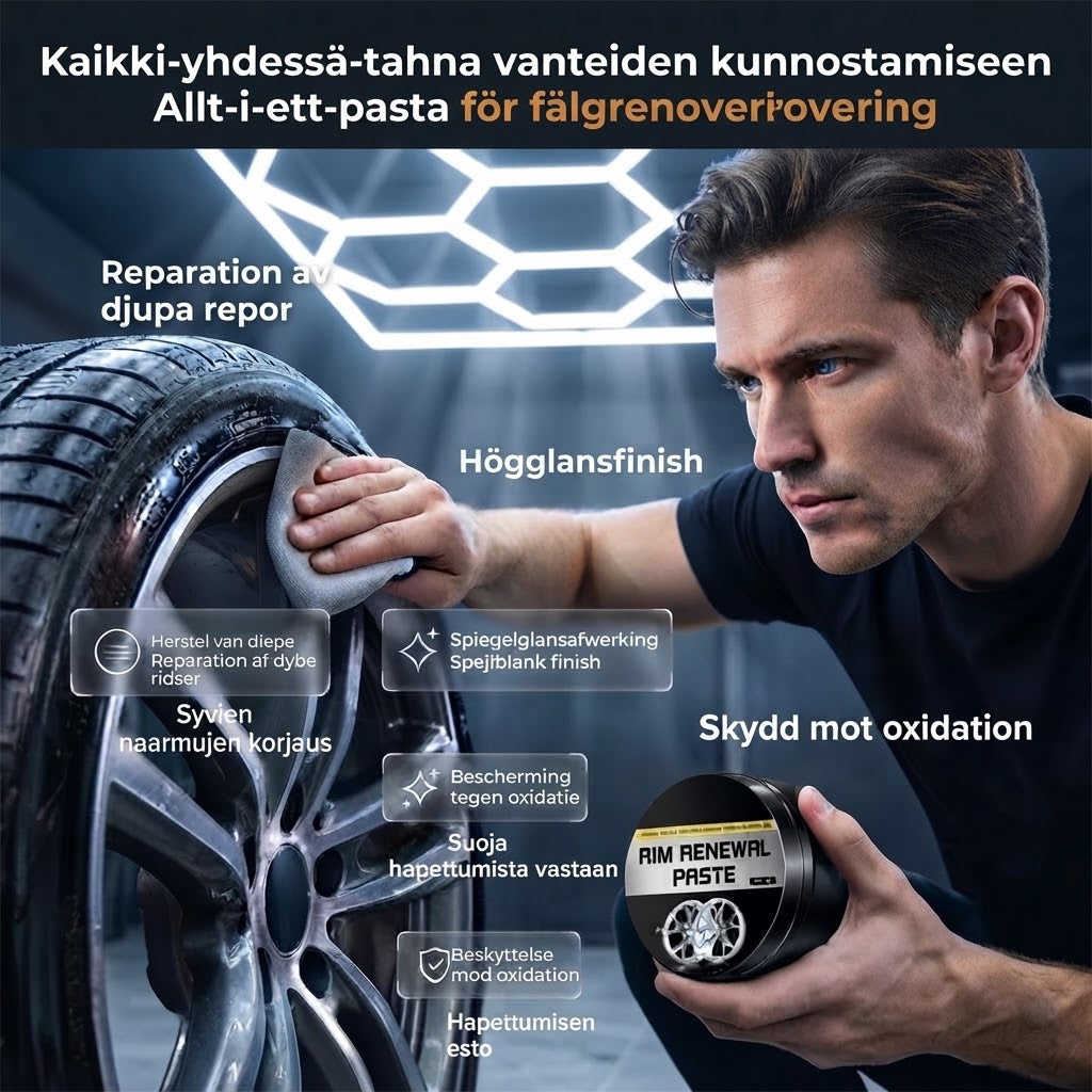 Snabbverkande hjulrenoveringspasta
