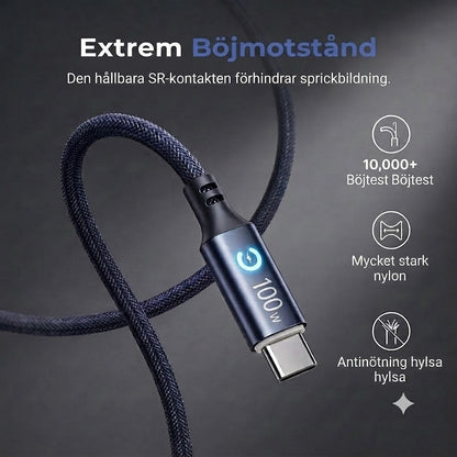 Snabbladdningskabel Typ-C till Typ-C (ou Type-C till Type-C)