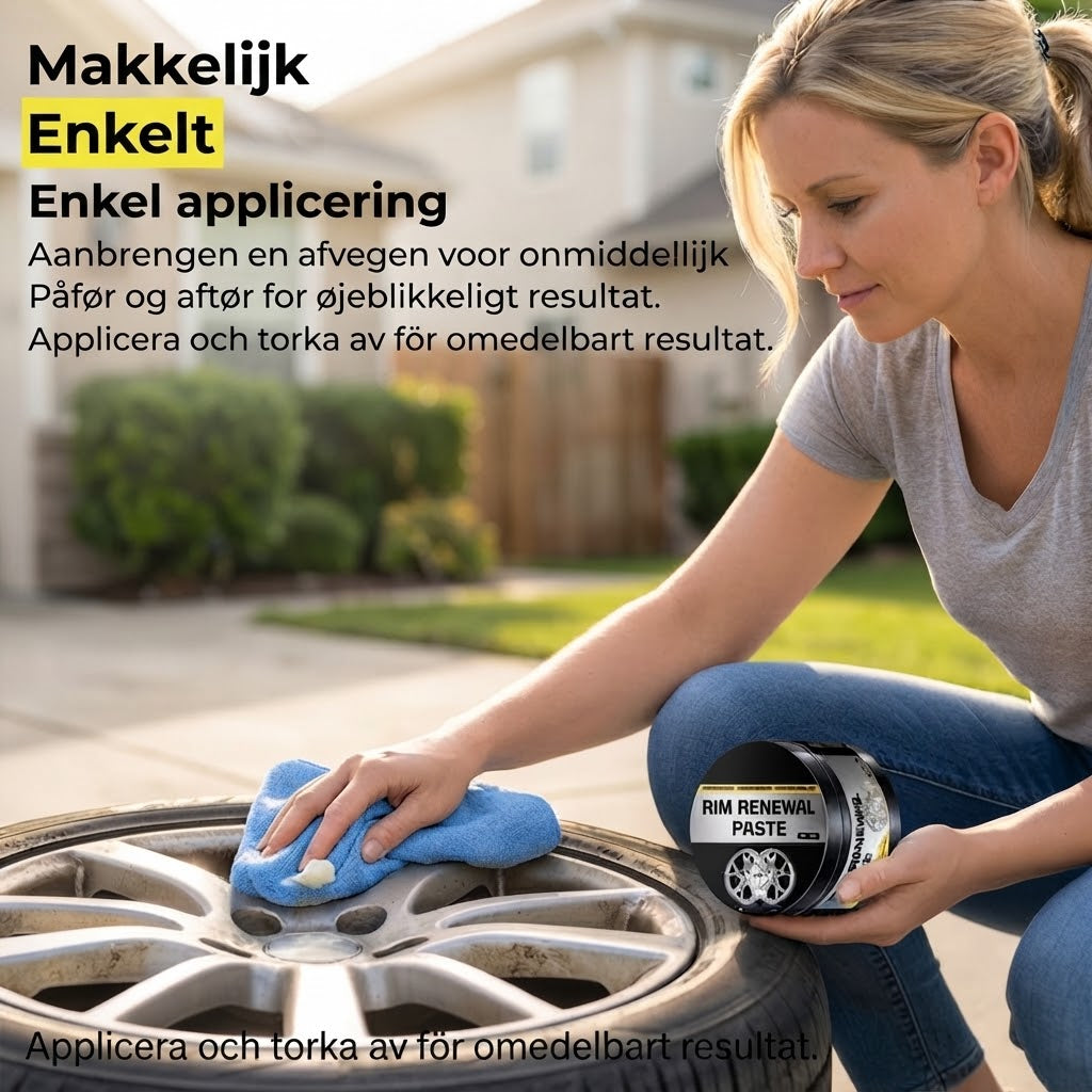 Snabbverkande hjulrenoveringspasta