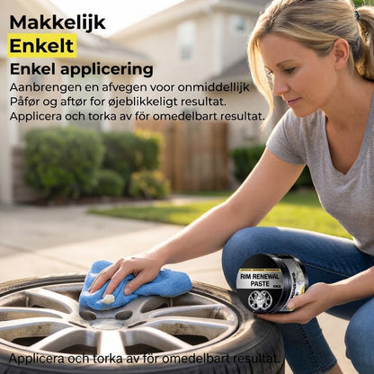 Snabbverkande hjulrenoveringspasta