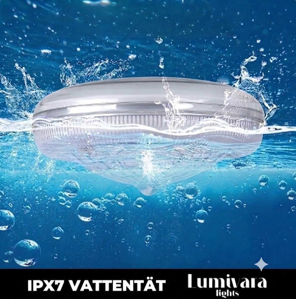 AQUALUME™ | Flytande Solcellsdriven Poolbelysning