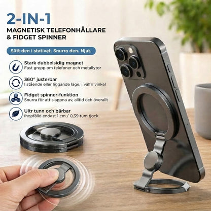 Magnetisk telefonhållare och fidget spinner