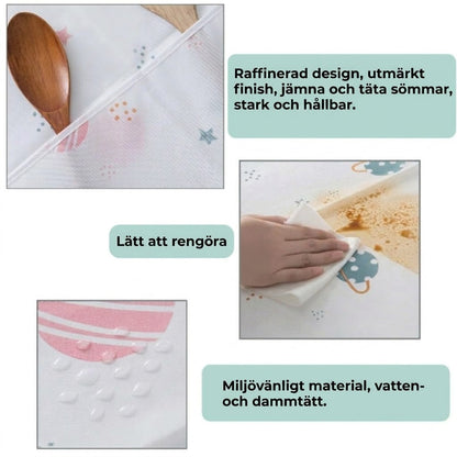 Dammskydd med förvaringsfickor