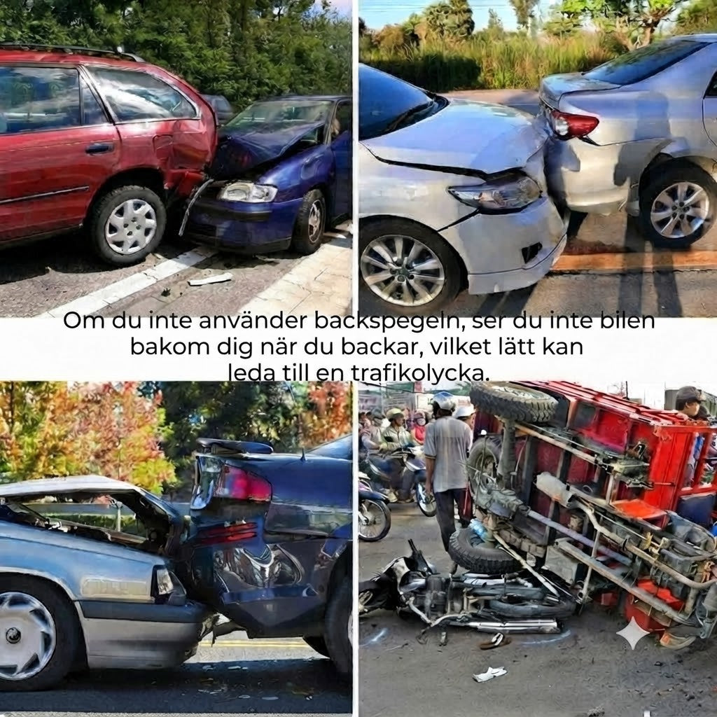 Panoramabackspegel med klämfäste