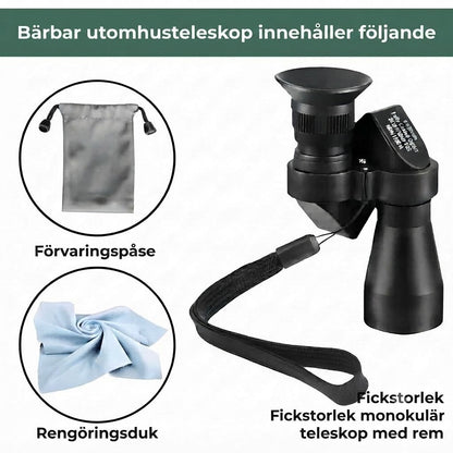 Bärbart HD-miniteleskop