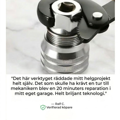 Universalnyckel™ En nyckel som passar alla storlekar, även slitna bultar