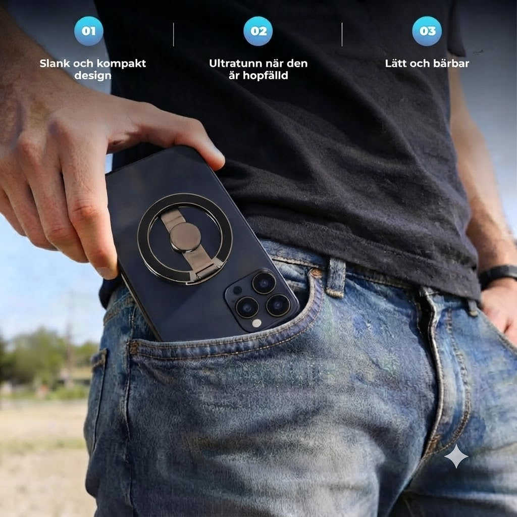 Magnetisk telefonhållare och fidget spinner