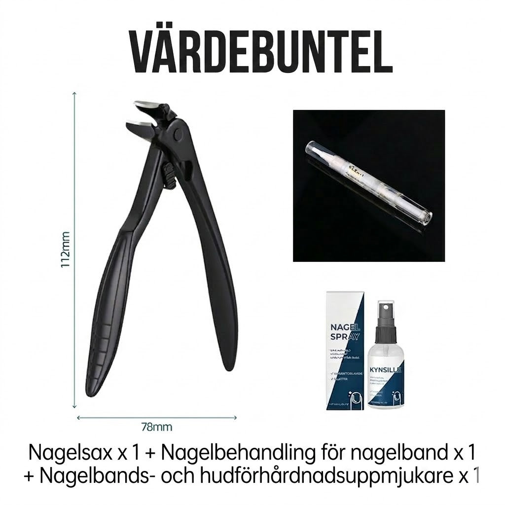✂️ Stänksäker nagelklippare i rostfritt stål – bred öppning och säker förvaring!