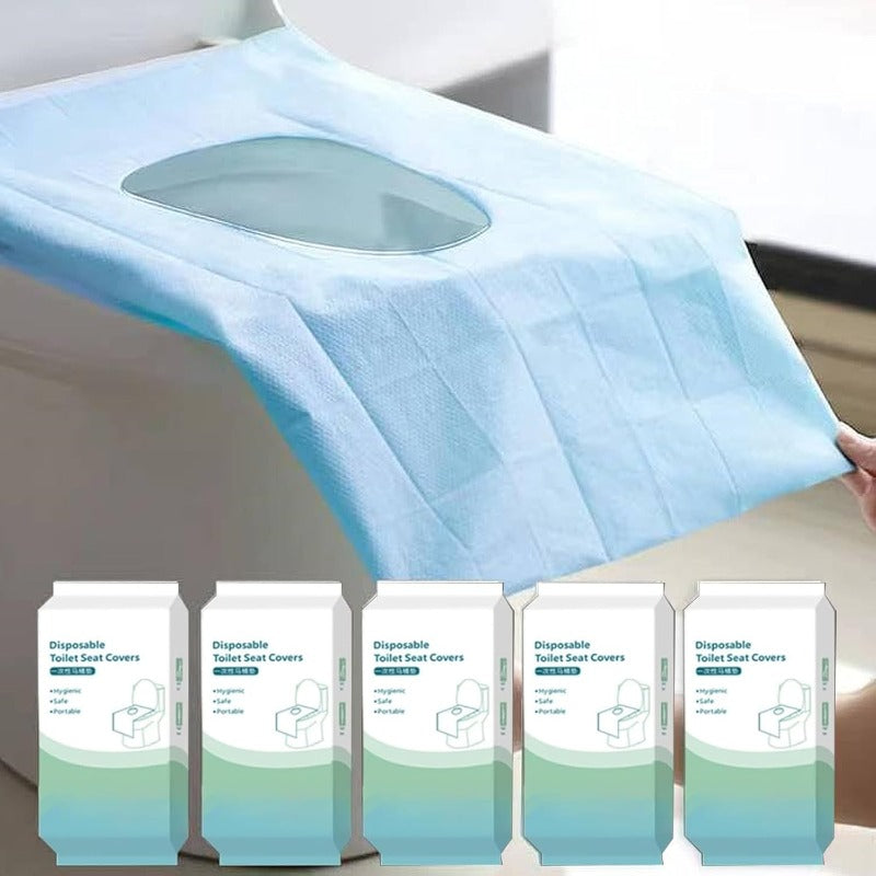 Halkfria engångssitsöverdrag för toalett – 10-pack