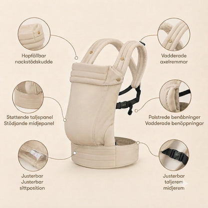 CloudNest™ ergonomisk bärsele | Buren nära dig, dina händer fria