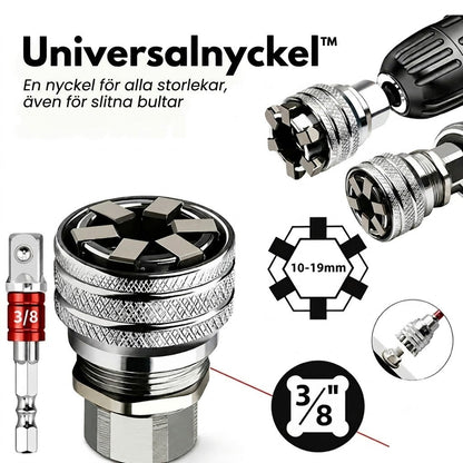 Universalnyckel™ En nyckel som passar alla storlekar, även slitna bultar