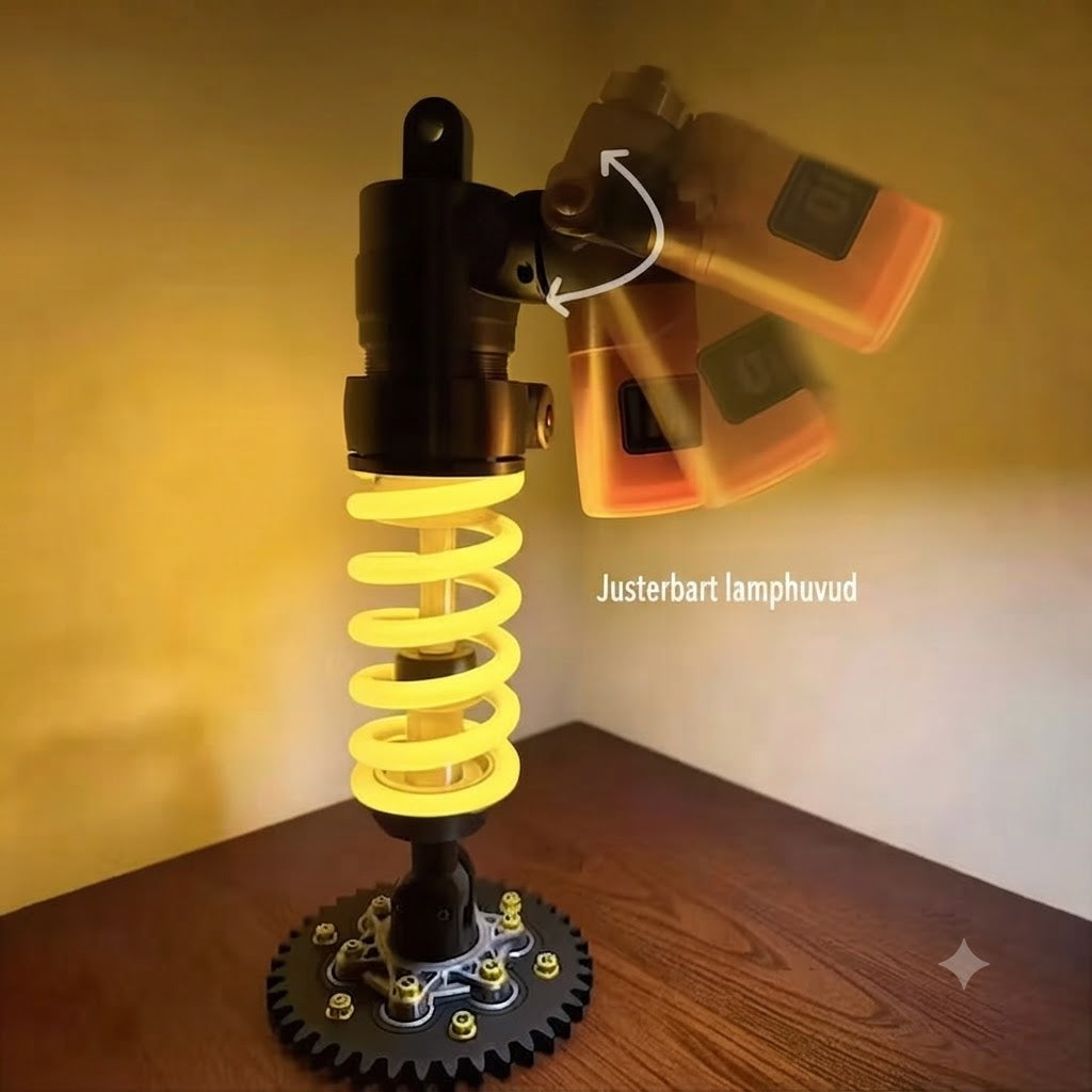 Justerbar stötdämpare med LED-lampa