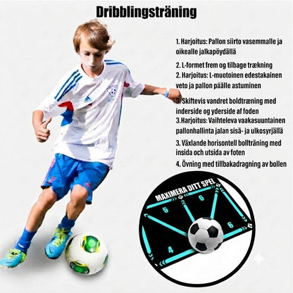 ⚽ Träningsmatta för fotboll för alla nivåer, halkfri och tyst