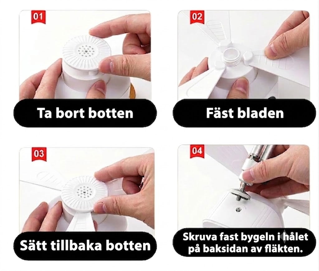 CAMPBREEZE | Uppladdningsbar lampa med fläkt