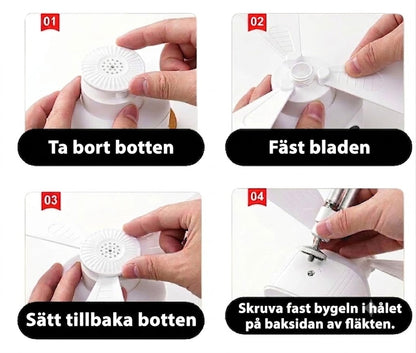 CAMPBREEZE | Uppladdningsbar lampa med fläkt