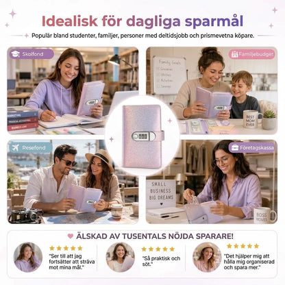Budgetpärm med Kodlås | Sparpärm