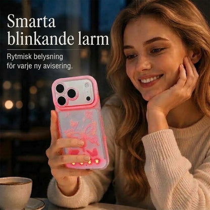 ⏰ Lysande LED-Mobilskal med Fjäril | Självlysande Skal