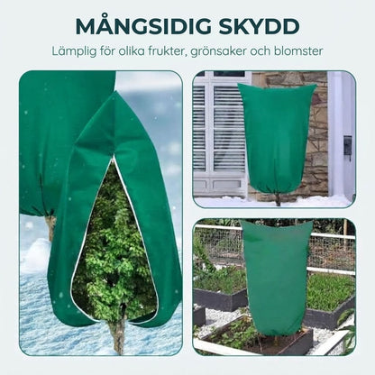 🌷 Vinterskydd för Växter | Frostskyddspåse med Dragkedja & Dragsko