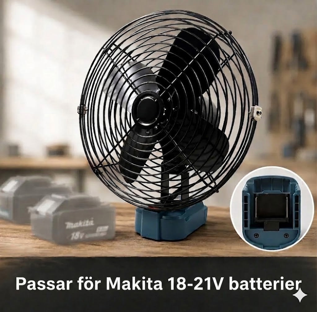 VoltAir Pro: Portabel fläkt driven av verktygsbatteri