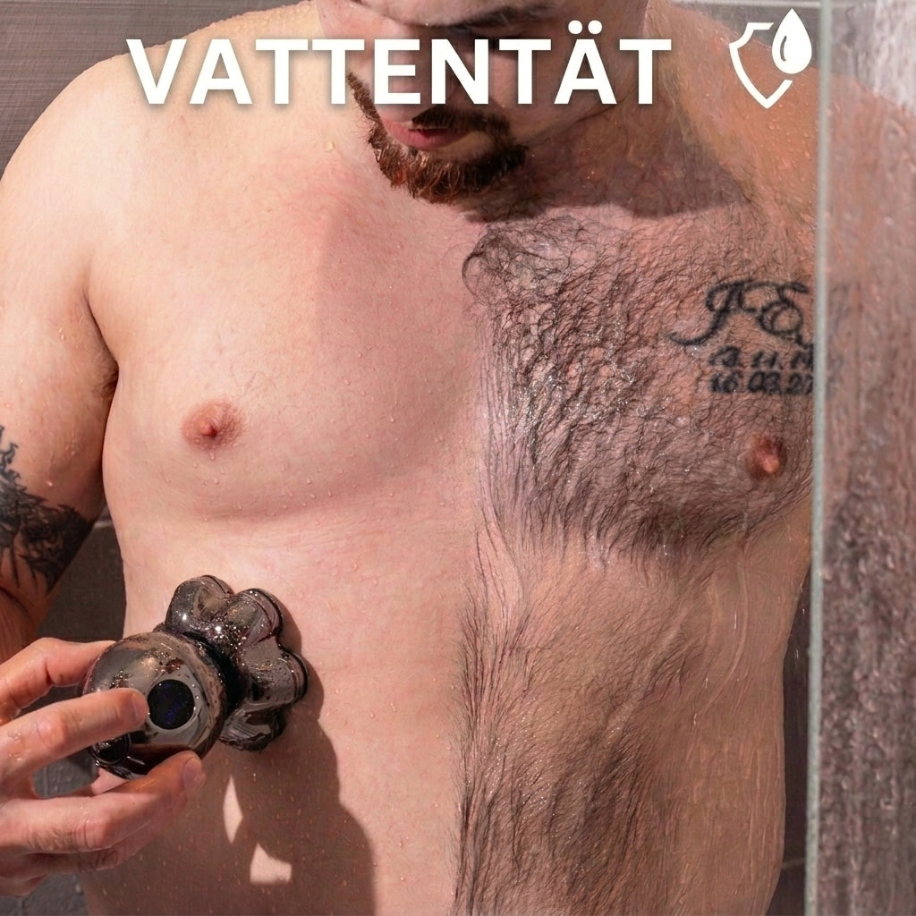 💪 7D Flexibelt rakapparatset | 5-i-1 Multifunktion⚡ Trådlös laddning + LED-batteriindikator🚿 Våt- och torrakning · Tvättbar🪐 Perfekt för resan