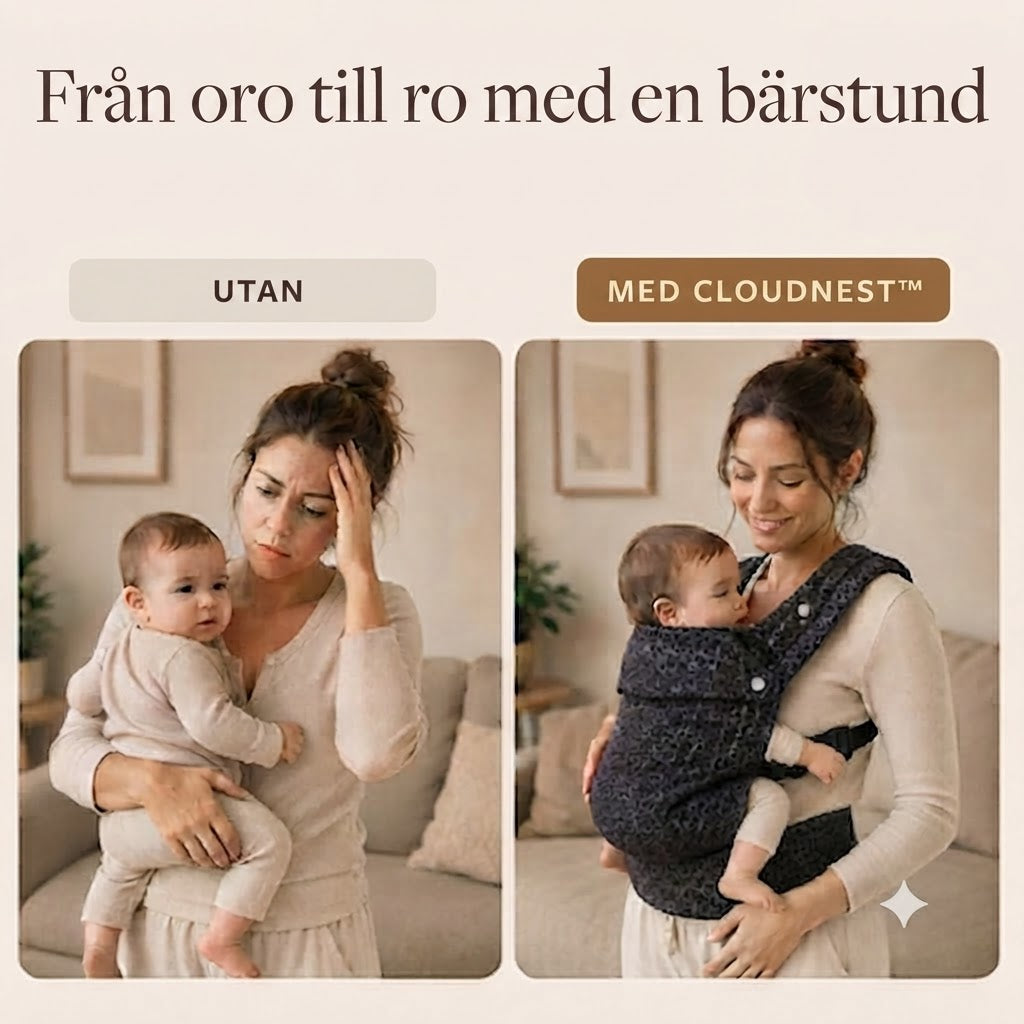 CloudNest™ ergonomisk bärsele | Buren nära dig, dina händer fria