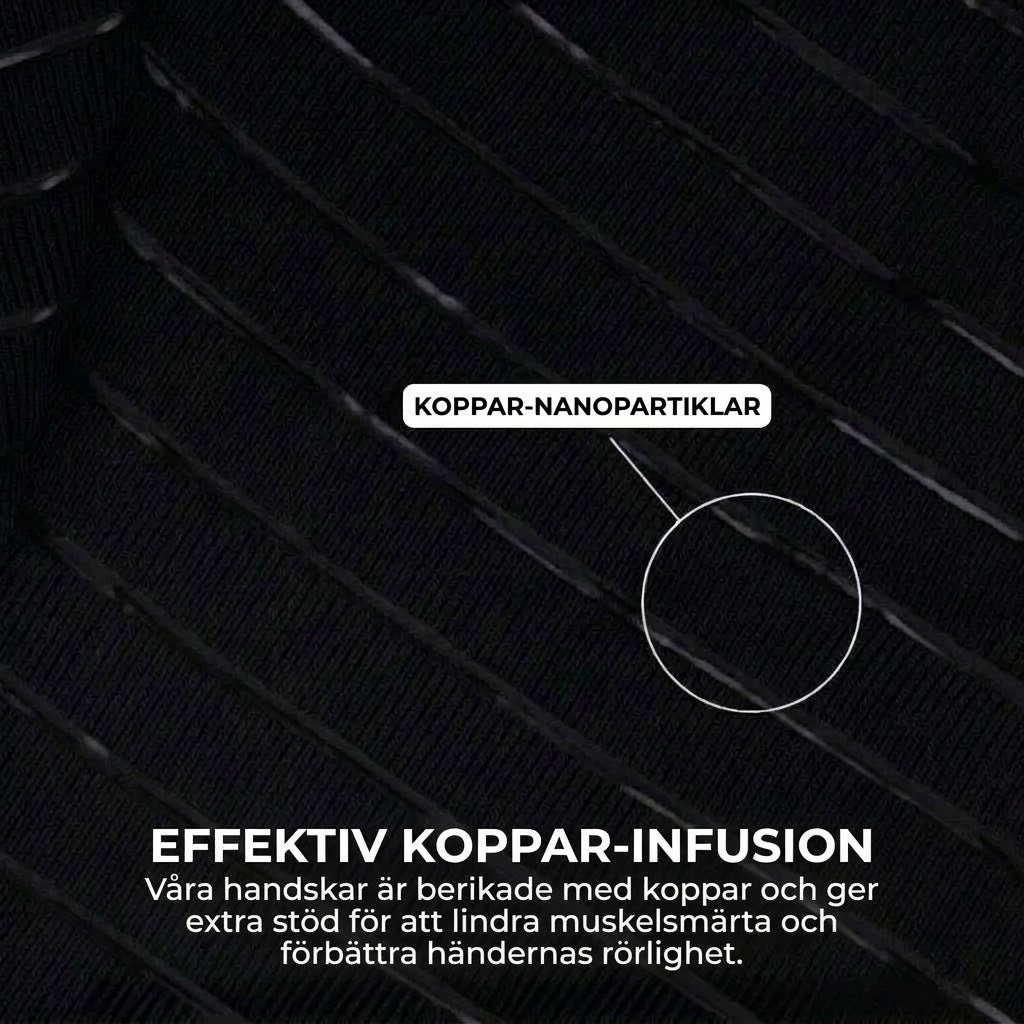 Koppar kompressionshandskar - 1 par