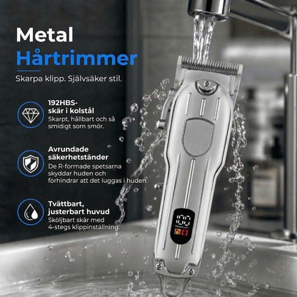 Professionell hårtrimmer i kolstål