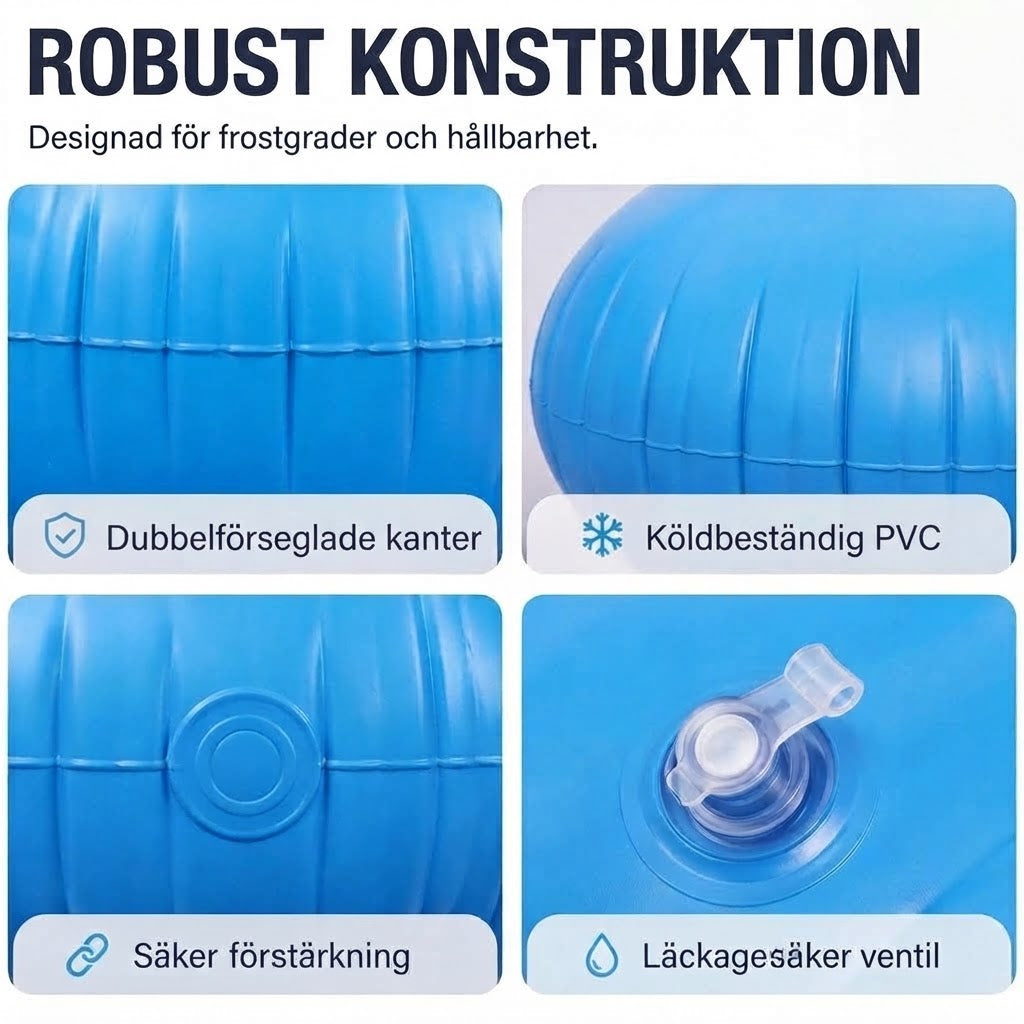 ❄️ Vinterkudde för Pool | Minskar Istryck & Förhindrar Vattenansamling ✨