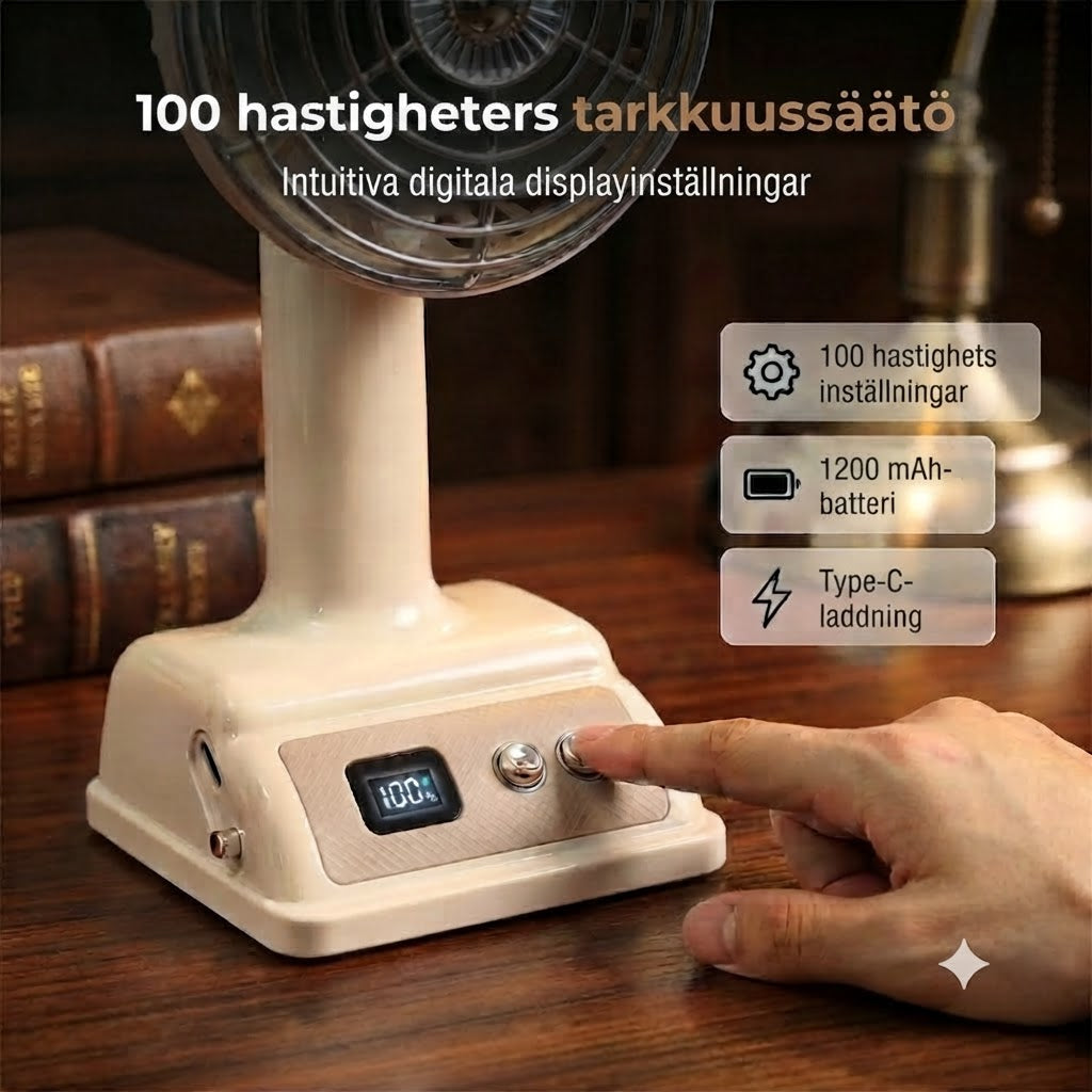 Bärbar Bordsfläkt