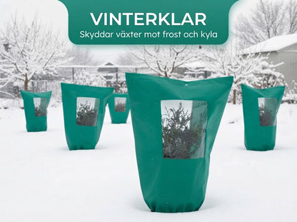 🌷 Vinterskydd för Växter | Frostskyddspåse med Dragkedja & Dragsko