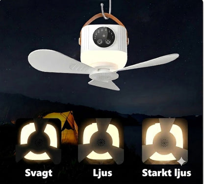 CAMPBREEZE | Uppladdningsbar lampa med fläkt