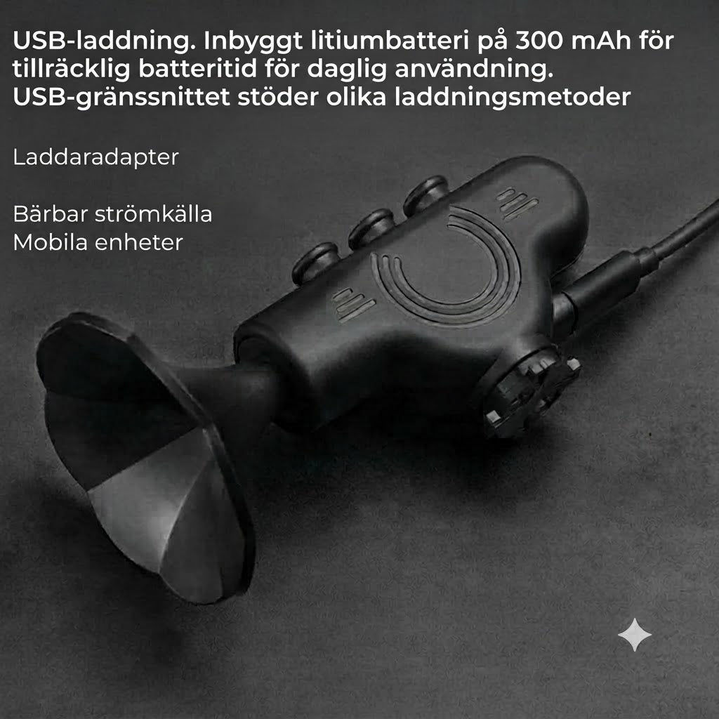 Elektrisk cykeltuta på 120 dB